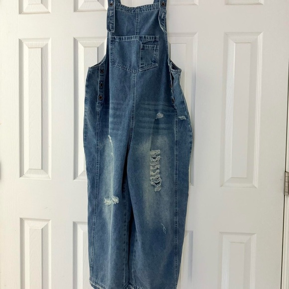Blue Denim Overalls - Picture 1 of 8